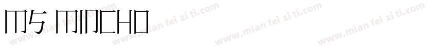 MS Mincho字体明朝字体转换
